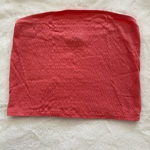 Pink or salmon crop top